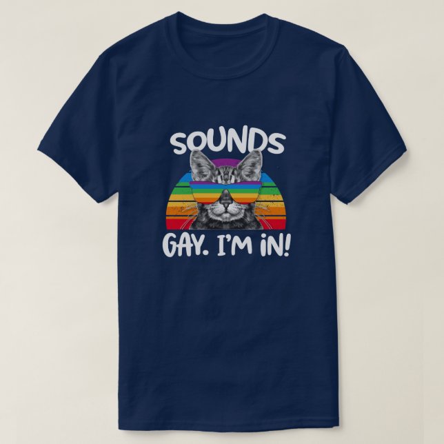 T-shirt Homosexuel de bruits je suis DANS le gay pride (Design devant)