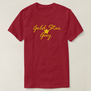 T-SHIRT HOMOSEXUEL D'ÉTOILE D'OR