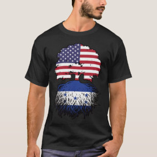 T-shirt Honduras Amérique États-Unis drapeau des racines d