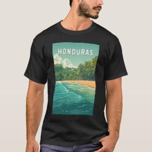 T-shirt Honduras Illustration Voyage Art Vintage