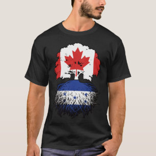 T-shirt Honduras Le drapeau hondurien canadien des racines