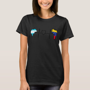 T-shirt Honduras Venezuela Drapeau Honduras Coeur vénézuél