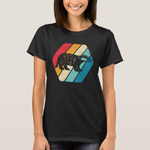 T-shirt Honey Badger Animal Wildlife Retro