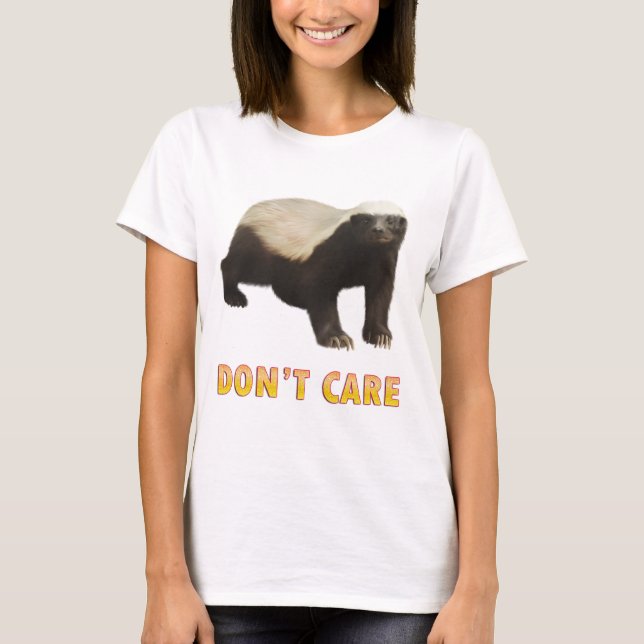 T-shirt Honey Badger Ladies Long Sleeve (Devant)