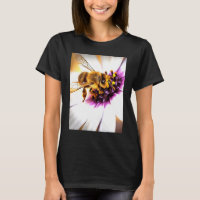 Honey Bee Sur L'Art Acrylique Africain Daisy