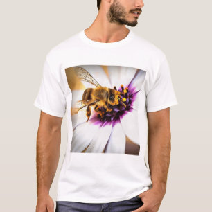 T-shirt Honey Bee Sur L'Art Acrylique Africain Daisy