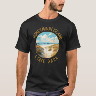T-shirt Honeymoon Island State Park Retro perturbé