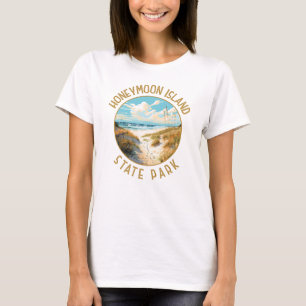 T-shirt Honeymoon Island State Park Retro perturbé