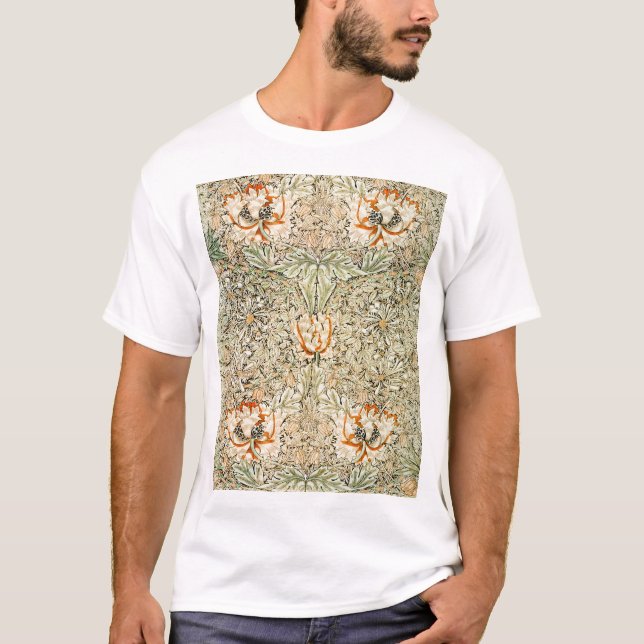 T-shirt Honeysuckle, William Morris (Devant)