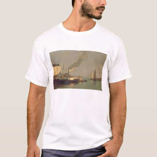 T-shirt Honfleur. La Jetee, 1854-57 (huile sur le panneau)