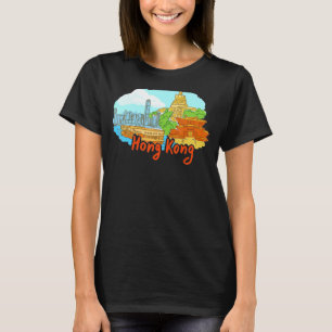 T-shirt Hong Kong City Chine souvenir pour hommes femmes 2