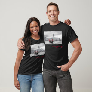 T-shirt Hong Kong Island Skyline Vintage Panorama Souvenir