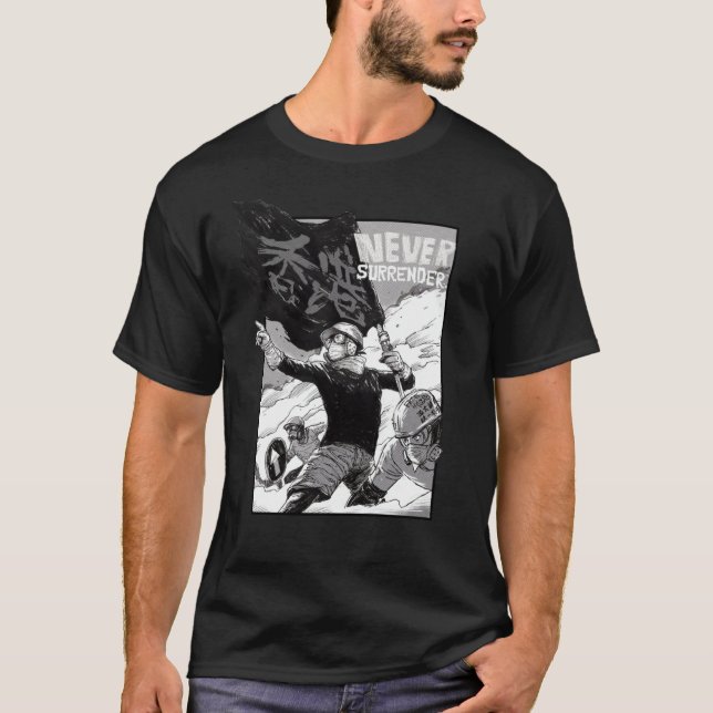 T-shirt Hong Kong ne se rend jamais, manifestation de 2019 (Devant)