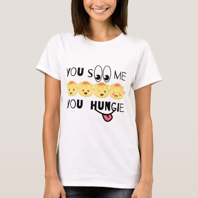 T-shirt Hong Kong Street Food - Poisson de viande savoureu (Devant)
