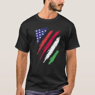 T-shirt Hongrie Américain Drapeau Cultivé USA Patriot Heri
