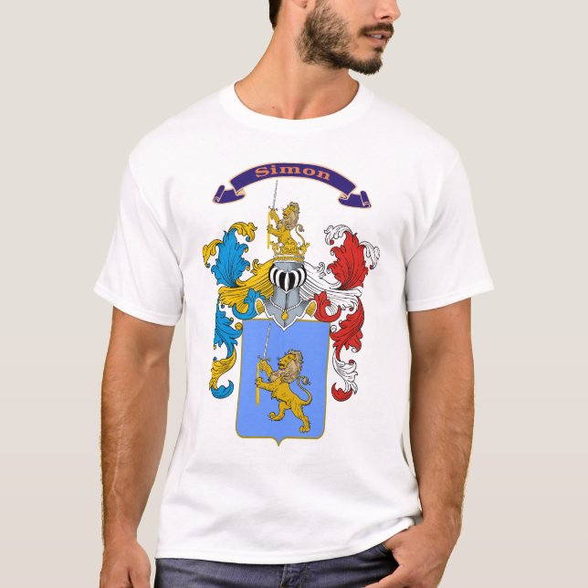 T-shirt hongrois de crête de famille de Simon (Devant)