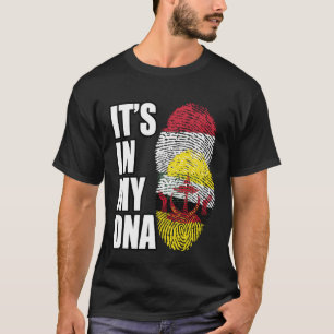 T-shirt Hongrois Et Brunéiens Mélangent L'ADN Patrimoine D
