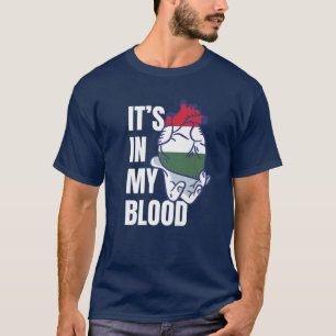 T-shirt Hongroise Drapeau Carrosserie Veines main Hongrie