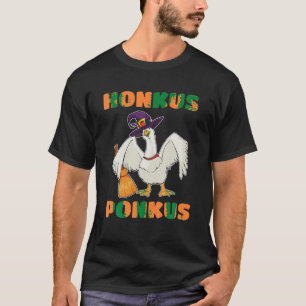 T-shirt Honkus Ponkus Halloween Witch Canard Cute Goose Co