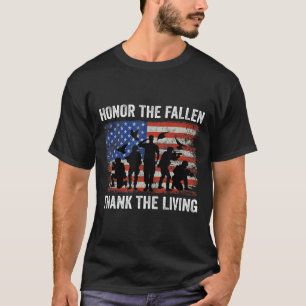 T-shirt Honneur Les Fallen Merci Les Soldats Vivants Mémoi