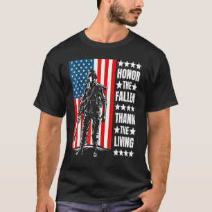T-shirt Honneur Les Fallen Merci Vet Living Memorial Day