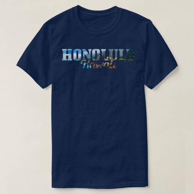 T-shirt Honolulu Hawaii Hawaii Surf Hawaii îles Surf de su (Design devant)