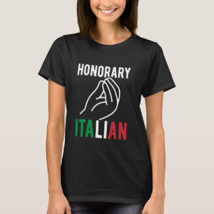 T-shirt Honoraire Italien Main Drôle Mariage Italien Par M