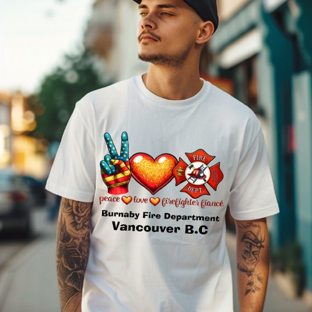 T-shirt Honorer l'amour et le courage pour le service des  (Créateur téléchargé)