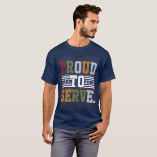 T-shirt "Honorer le service : fier de servir"
