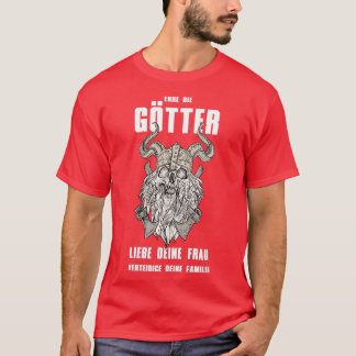 T-shirt Honorer les dieux aiment votre femme I Walhalla po
