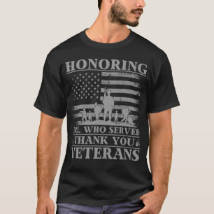 T-shirt Honorer tous ceux qui ont servi la Journée des vét