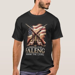 T-shirt Honorez les tombés Remerciez les vivants Fierté de