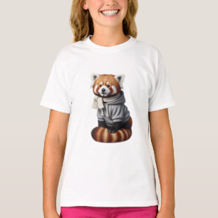 T-shirt Hoodie Red Panda Enfants