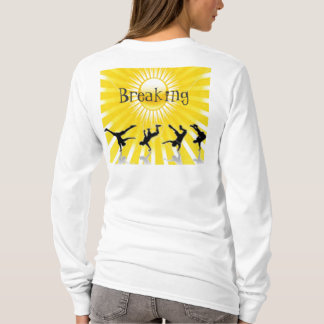 T-shirt Hoody de la femme de hip hop cassant Sun,