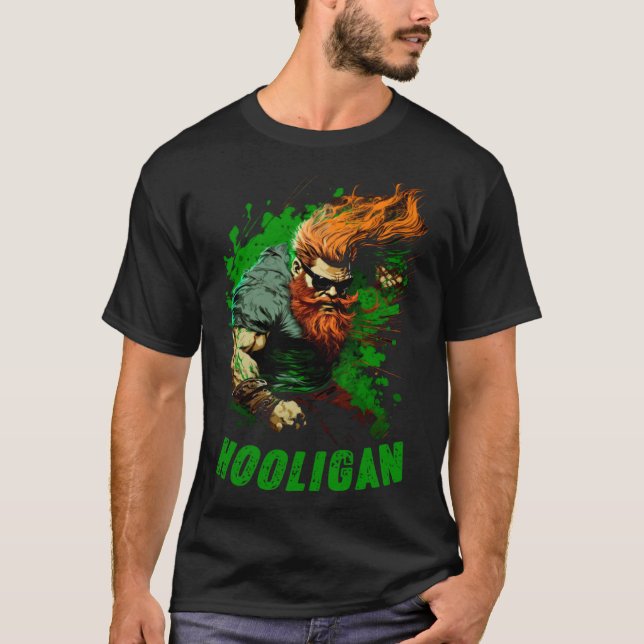 T-shirt Hooligan Irish Leprechaun (Devant)