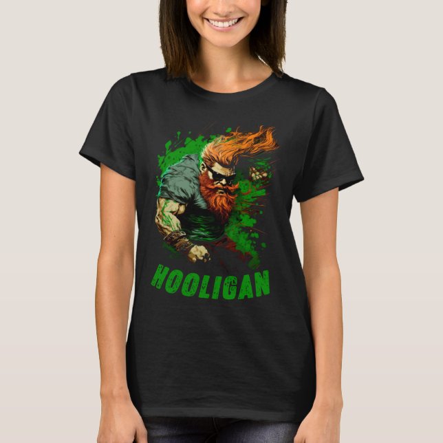 T-shirt Hooligan Irish Leprechaun (Devant)