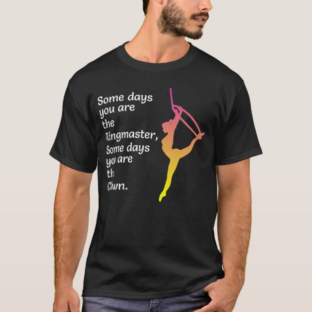 T-shirt Hoop aérien Lyra Silk Circus acroatics Drôle (Devant)