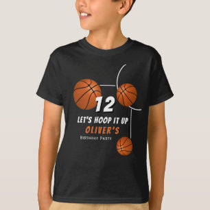 T-shirt Hoop it up Basketball Ball Anniversaire de enfant