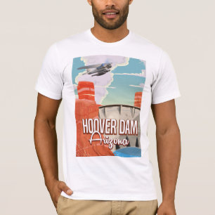 T-shirt Hoover Dam Nevada Arizona Caricature Vintage