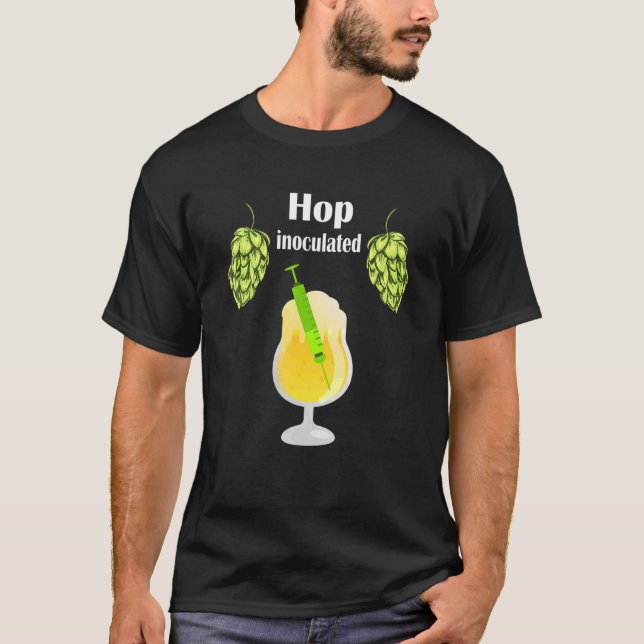 T-shirt Hop Inoculé Bière Garden Oktoberfest Bière Boisson (Devant)