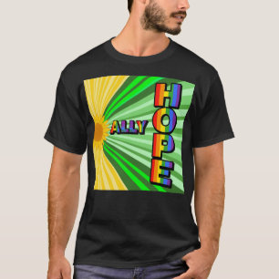T-shirt "HOPE" de la Fierté de soleil radiant - su