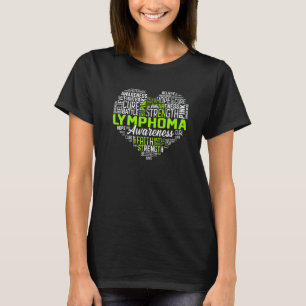 T-shirt Hope Love Cure Heart Lymphoma Awareness Day Warrio