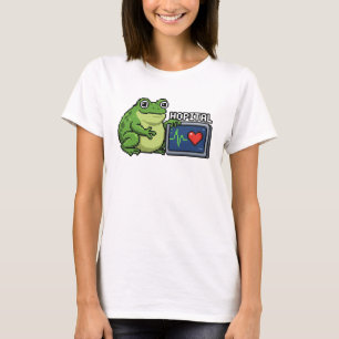 T-shirt Hôpital Pixel Art Grenouille Médical Rétro Design 