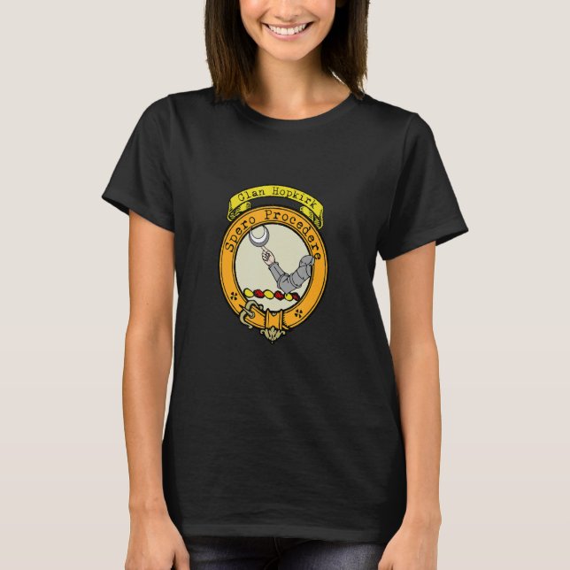 T-shirt Hopkirk Clan Scottish Crest (Devant)
