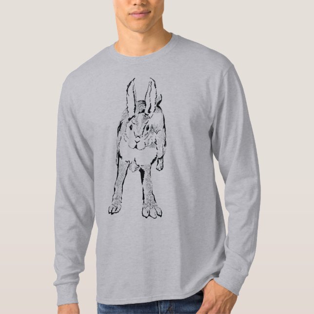 T-shirt Hopping Lapin sauvage (Devant)