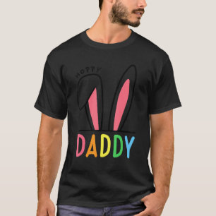 T-shirt Hoppy Daddy Bunny Mignonne Jour De Pâques Drôle Po