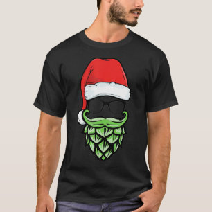 T-shirt Hops Beer Hipster Père Noël Christmas Beer Lover