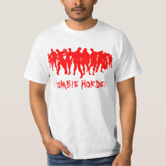 T-shirt HORDE DE ZOMBI ! - rouge
