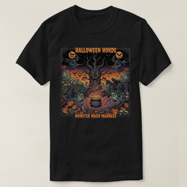 T-shirt Horde d'Halloween (Design devant)