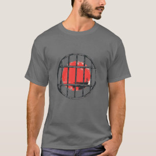 T-shirt Horizon Crimson : Le Soleil Rouge Derrière Les T-S